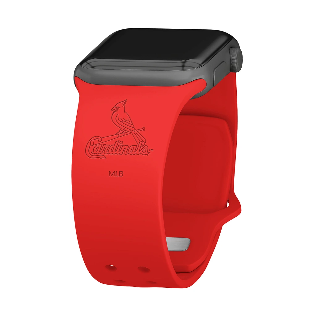 St. Louis Cardinals Debossed Silicone Apple Watch Band