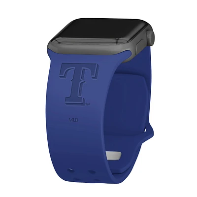 Texas Rangers Debossed Silicone Apple Watch Band
