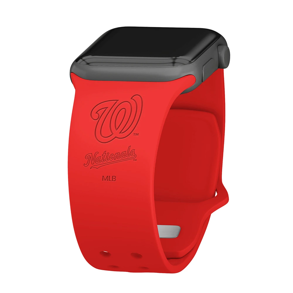 Washington Nationals Debossed Silicone Apple Watch Band