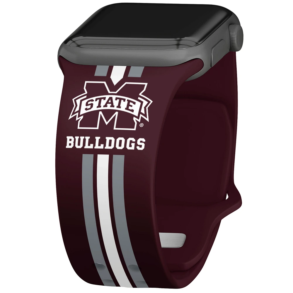 Mississippi State Bulldogs Silicone Apple Watch Band