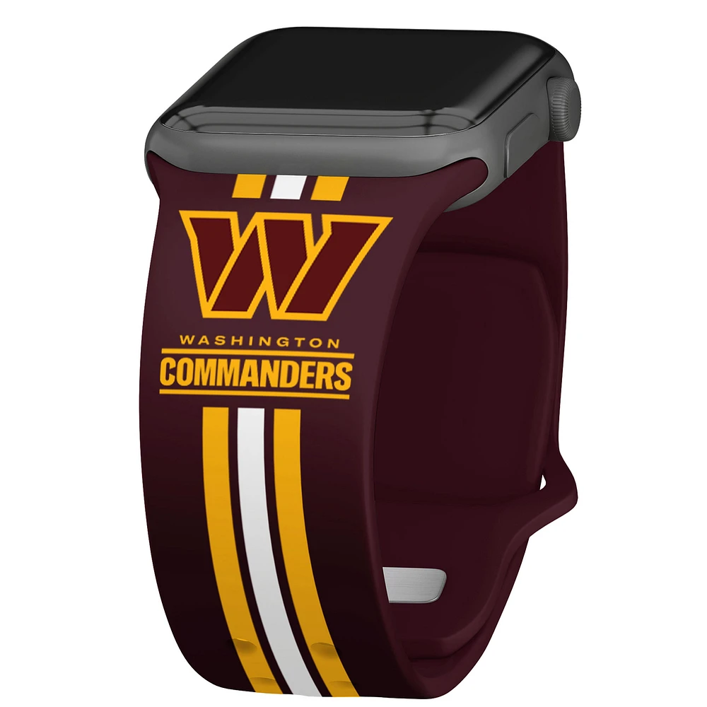 Washington Commanders Silicone Apple Watch Band