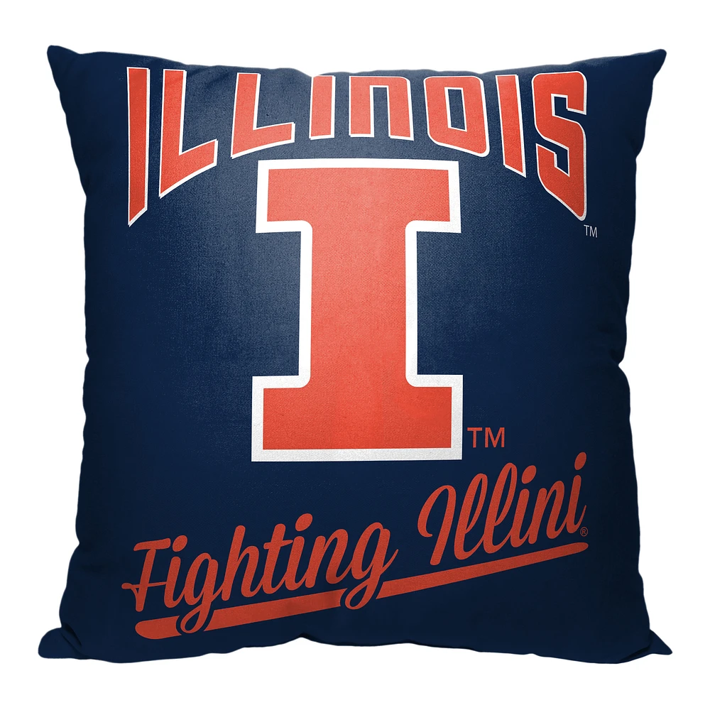 The Northwest Group Illinois Fighting Illini 18" x 18" Alumni Pillow