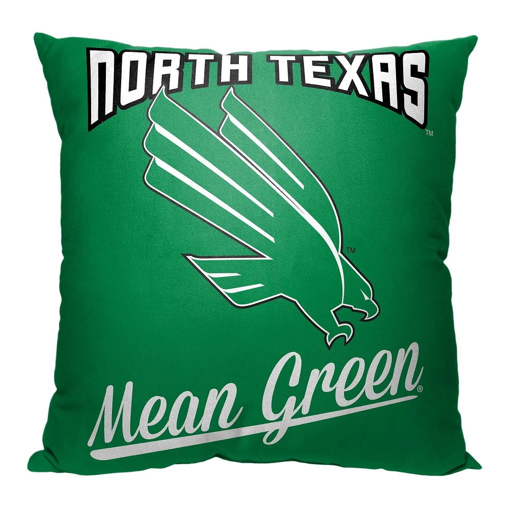 The Northwest Group North Texas Mean Green 18" x 18" Alumni Pillow