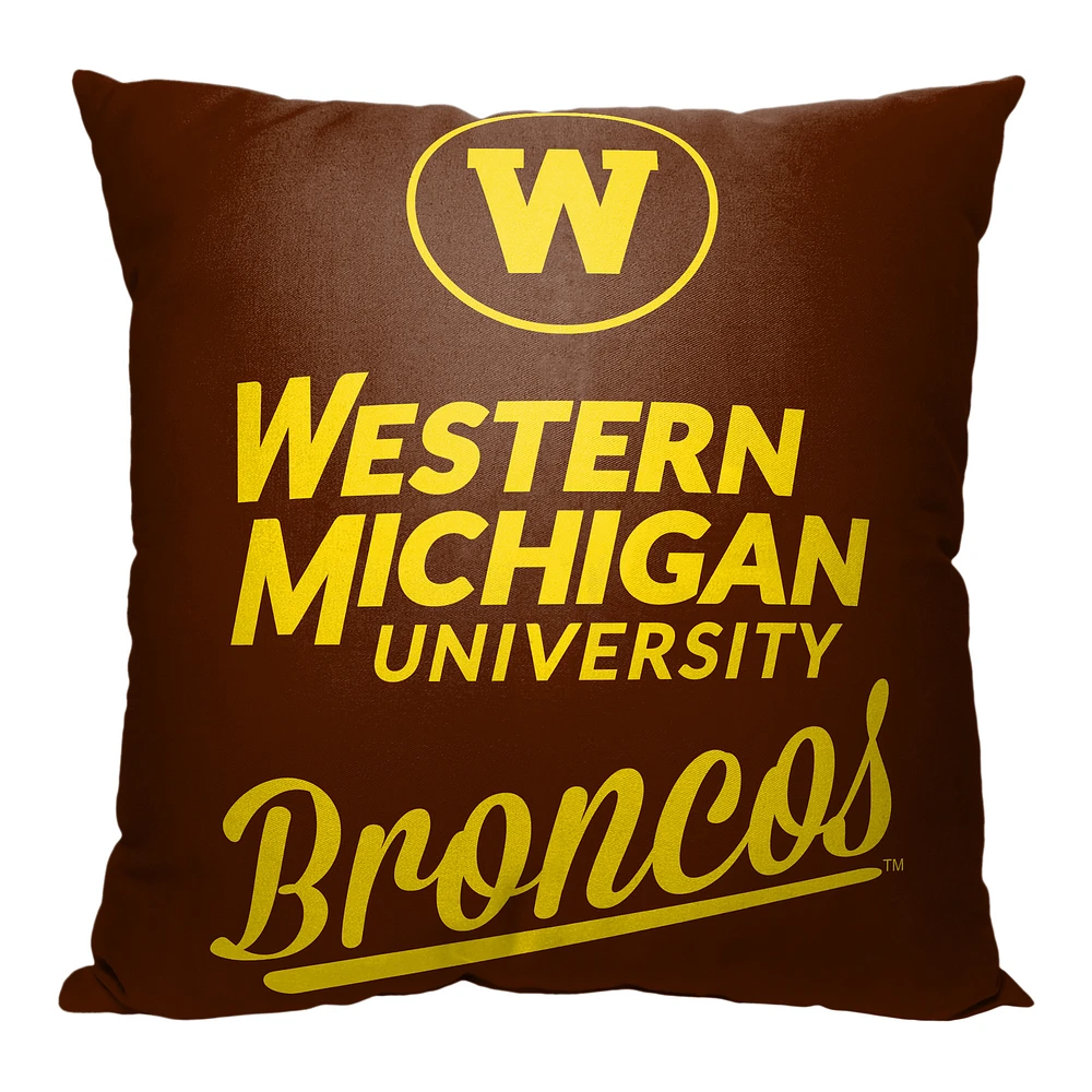 The Northwest Group Western Michigan Broncos 18" x 18" Alumni Pillow