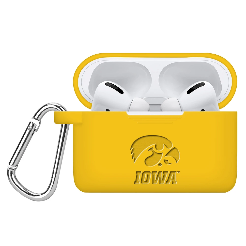 Iowa Hawkeyes Debossed Silicone Airpods Pro Case Cover