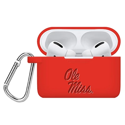 Ole Miss Rebels Debossed Silicone Airpods Pro Case Cover