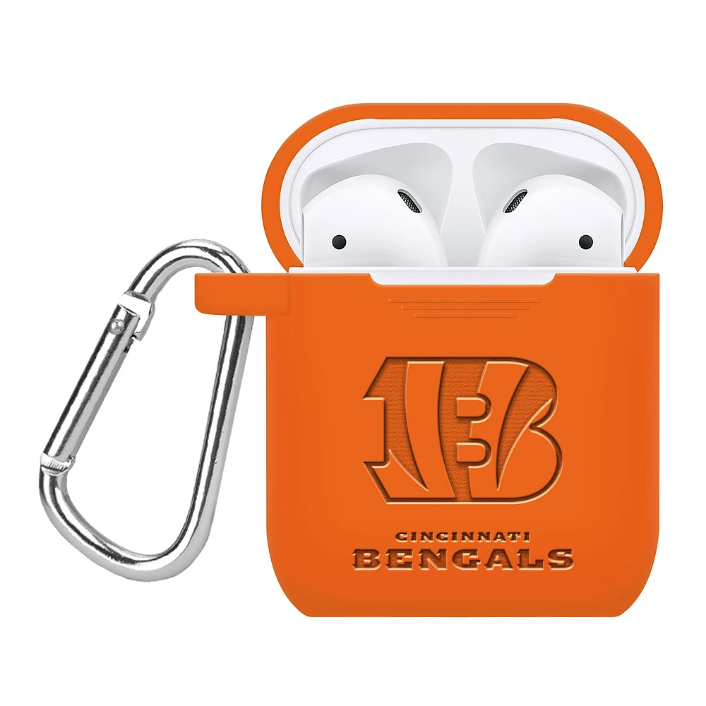 Cincinnati Bengals Debossed Silicone AirPods Case Cover