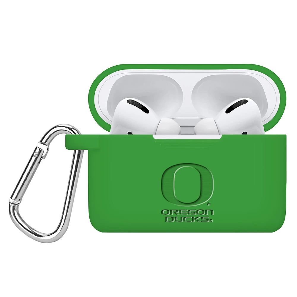 Oregon Ducks Debossed Silicone Airpods Pro Case Cover
