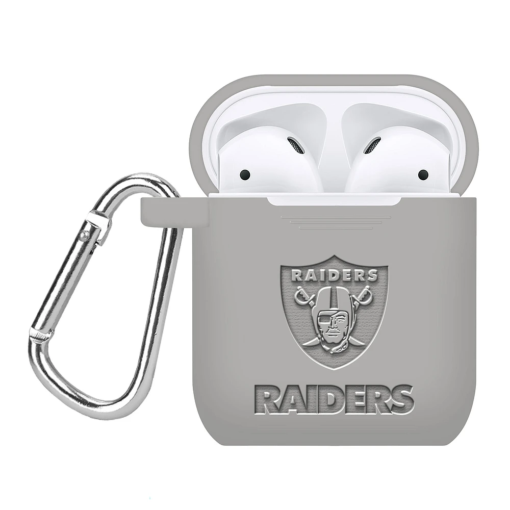 Las Vegas Raiders Debossed Silicone AirPods Case Cover