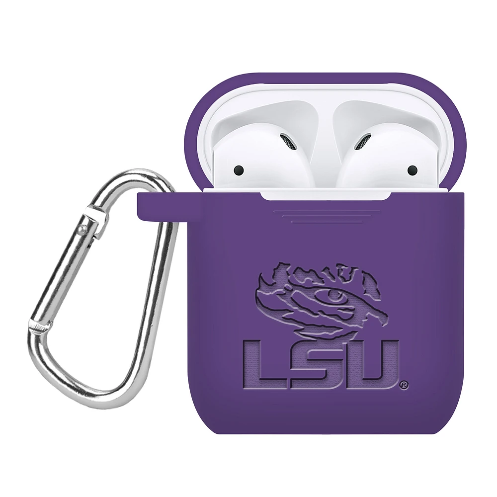 LSU Tigers Debossed Silicone AirPods Case Cover