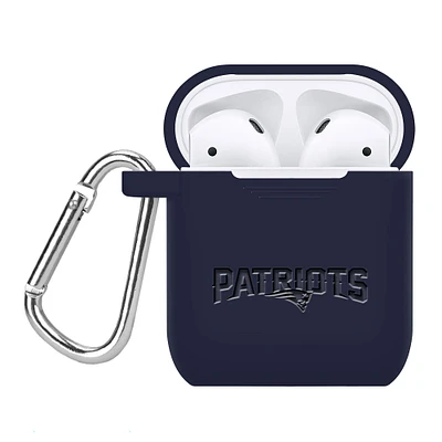 New England Patriots Debossed Silicone AirPods Case Cover