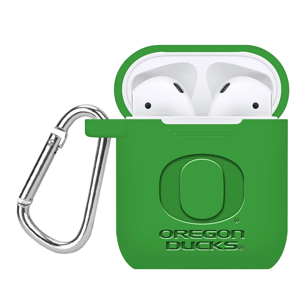 Oregon Ducks Debossed Silicone AirPods Case Cover