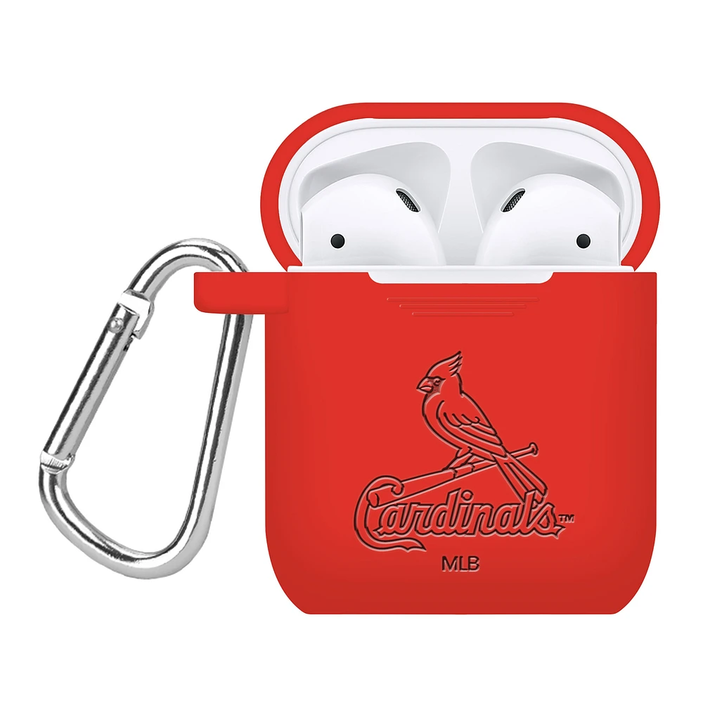 St. Louis Cardinals Debossed Silicone AirPods Case Cover