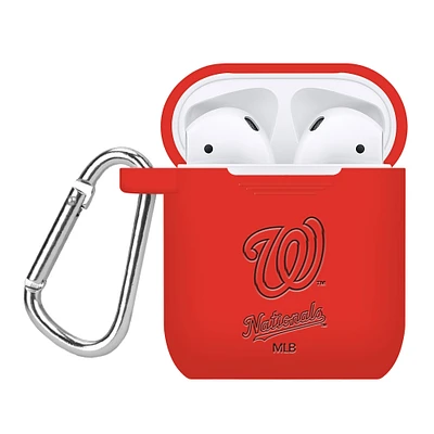 Washington Nationals Debossed Silicone AirPods Case Cover