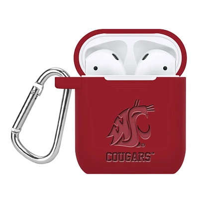 Washington State Cougars Debossed Silicone AirPods Case Cover