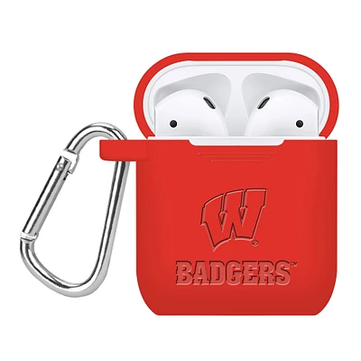 Wisconsin Badgers Debossed Silicone AirPods Case Cover