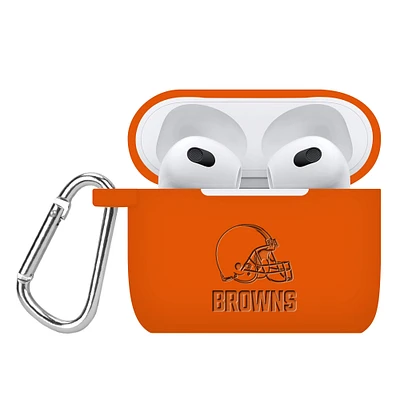 Cleveland Browns Debossed Silicone AirPods Gen Three Case Cover