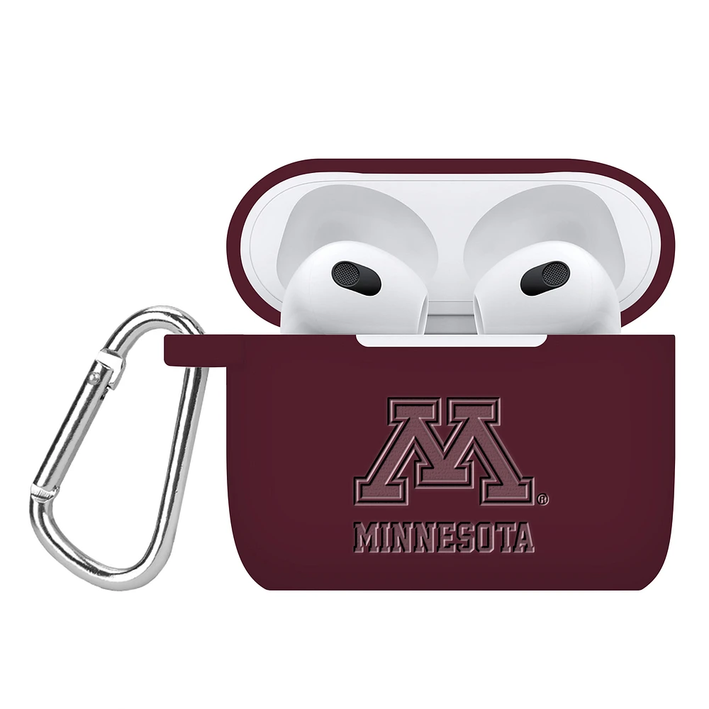 Minnesota Golden Gophers Debossed Silicone AirPods Gen Three Case Cover