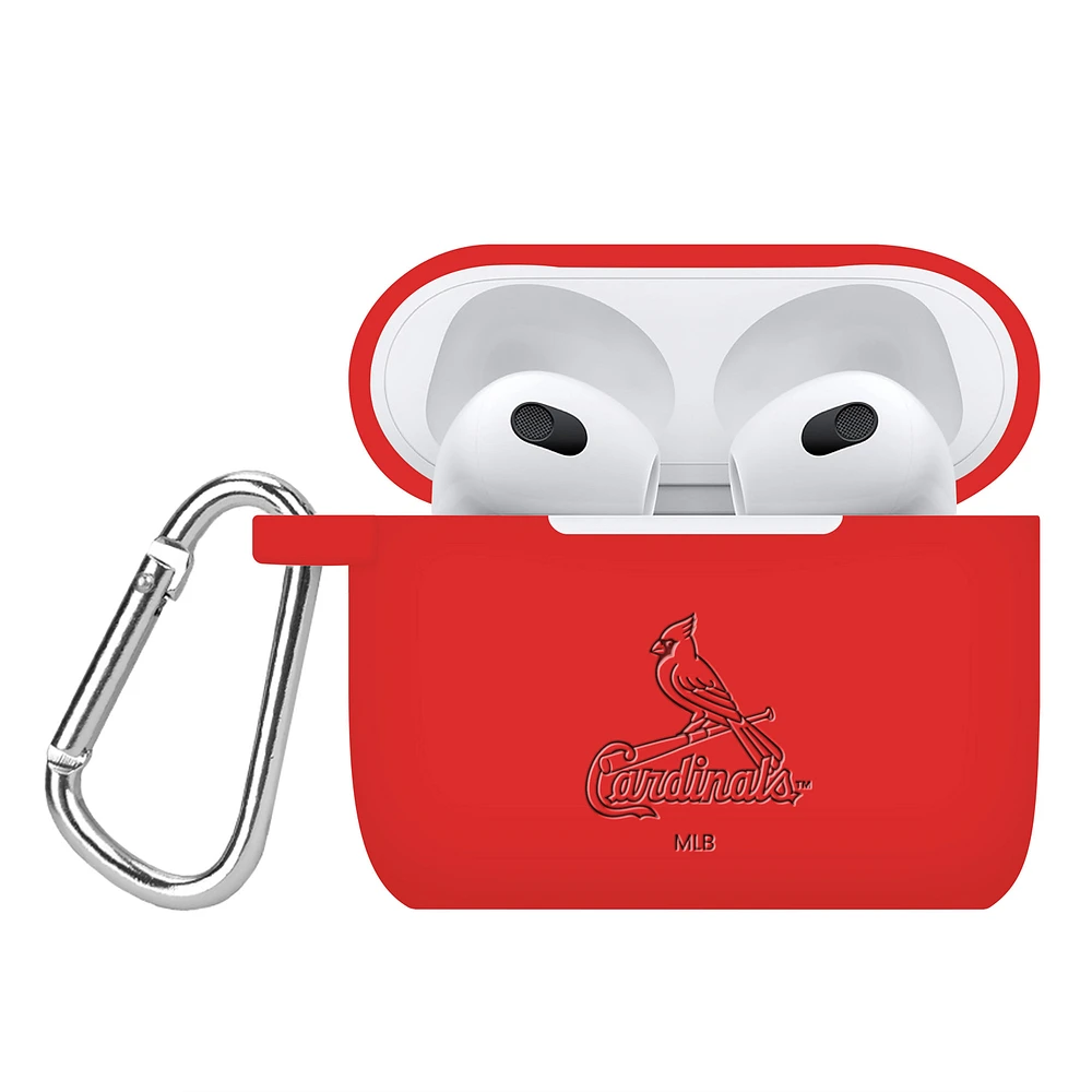 St. Louis Cardinals Debossed Silicone AirPods Gen Three Case Cover