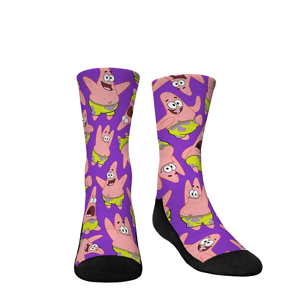 Youth Rock Em Socks SpongeBob SquarePants Patrick All Over Crew Socks
