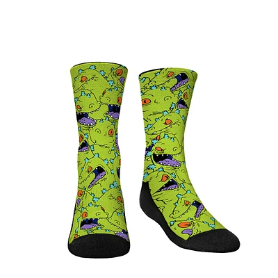 Youth Rock Em Socks Rugrats Reptar Attack! Crew Socks