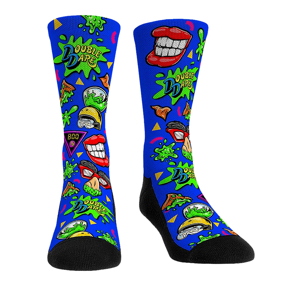Unisex Rock Em Socks Double Dare All-Over Icons Crew