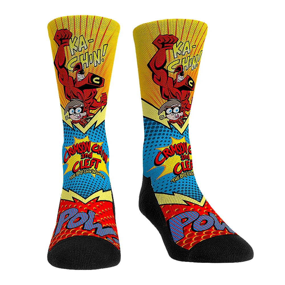 Unisex Rock Em Socks The Fairly OddParents Crimson Chin And Cleft Crew