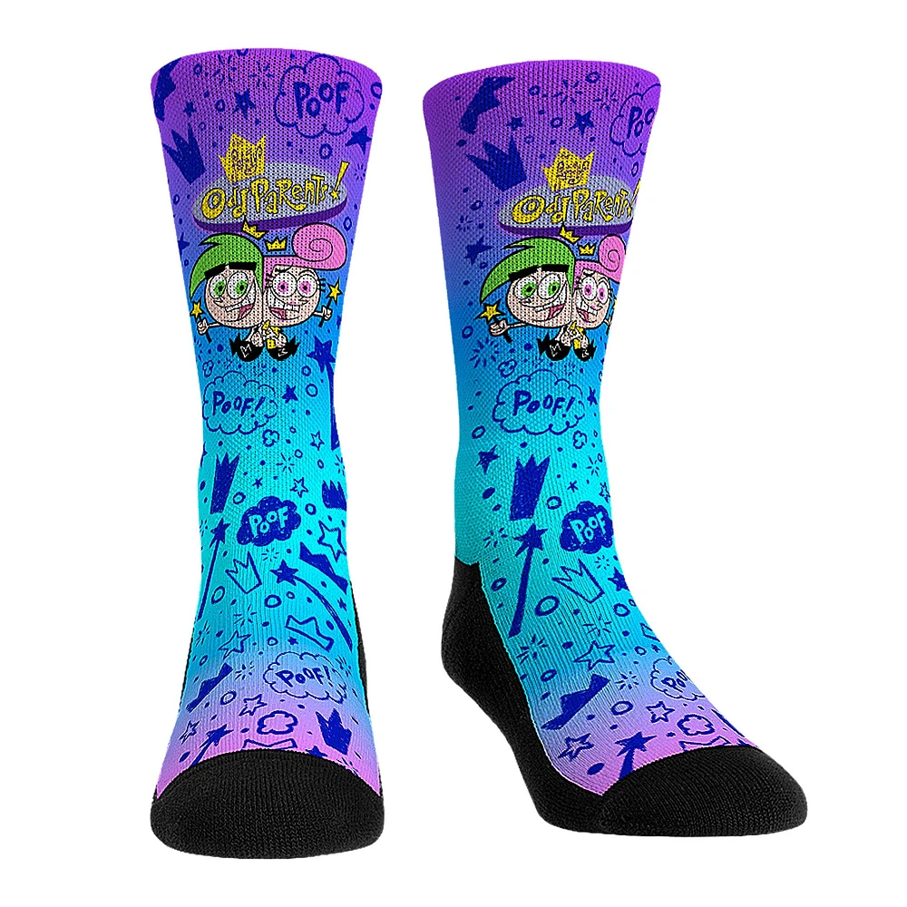 Unisex Rock Em Socks The Fairly OddParents Magic Gradient Crew