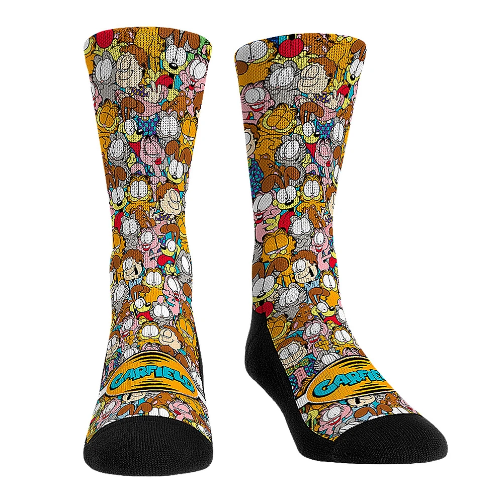 Unisex Rock Em Socks Garfield Stacked Characters Crew