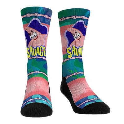 Unisex Rock Em Socks SpongeBob SquarePants Savage Patrick Showtime Crew