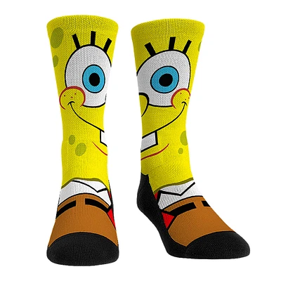 Unisex Rock Em Socks SpongeBob SquarePants Split Face Crew