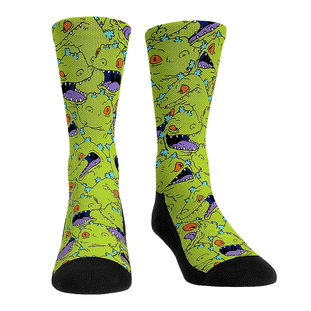 Unisex Rock Em Socks Rugrats Reptar Attack! Crew