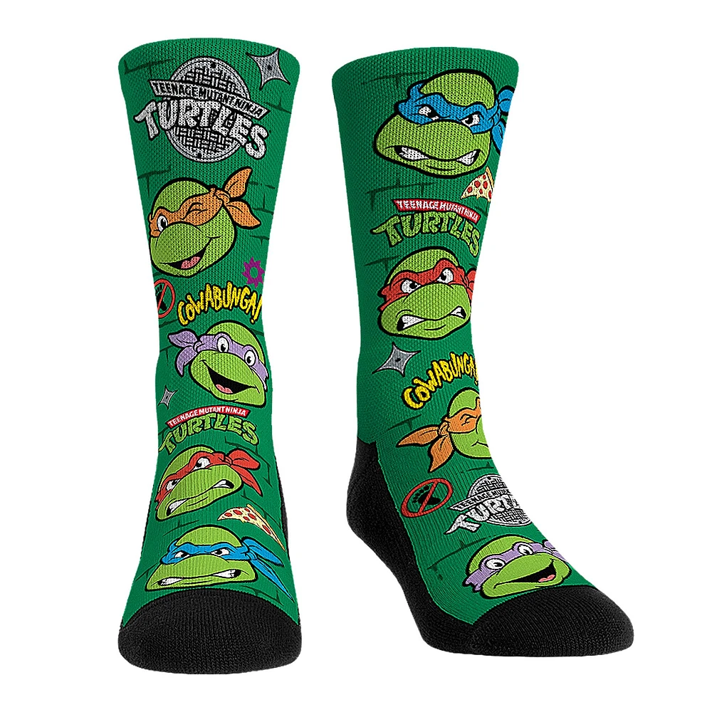 Unisex Rock Em Socks Teenage Mutant Ninja Turtles All Over Icons Crew