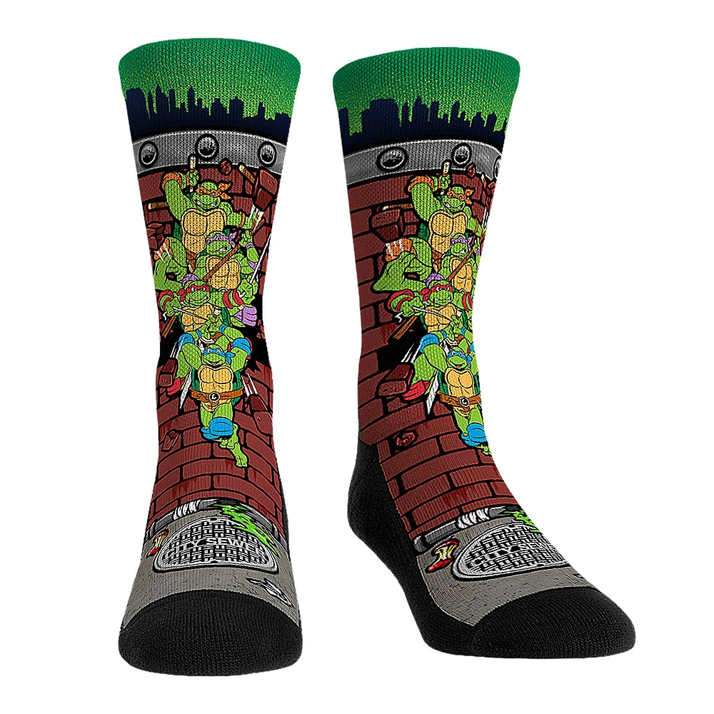 Unisex Rock Em Socks Teenage Mutant Ninja Turtles Group Breakout Crew