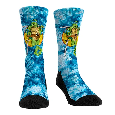 Unisex Rock Em Socks Teenage Mutant Ninja Turtles Leonardo Tie-Dye Crew