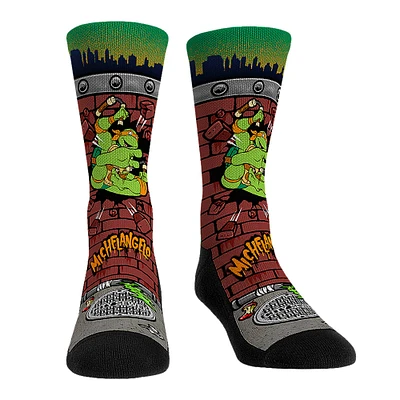 Unisex Rock Em Socks Teenage Mutant Ninja Turtles Michelangelo Breakout Crew