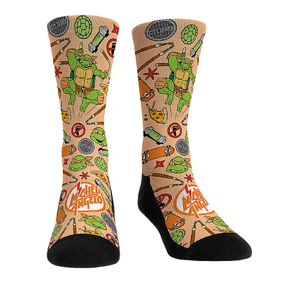 Unisex Rock Em Socks Teenage Mutant Ninja Turtles Michelangelo Kaboom! Crew