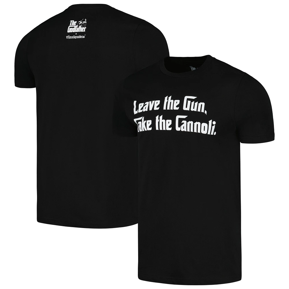 Unisex Contenders Clothing Black The Godfather The Cannoli T-Shirt
