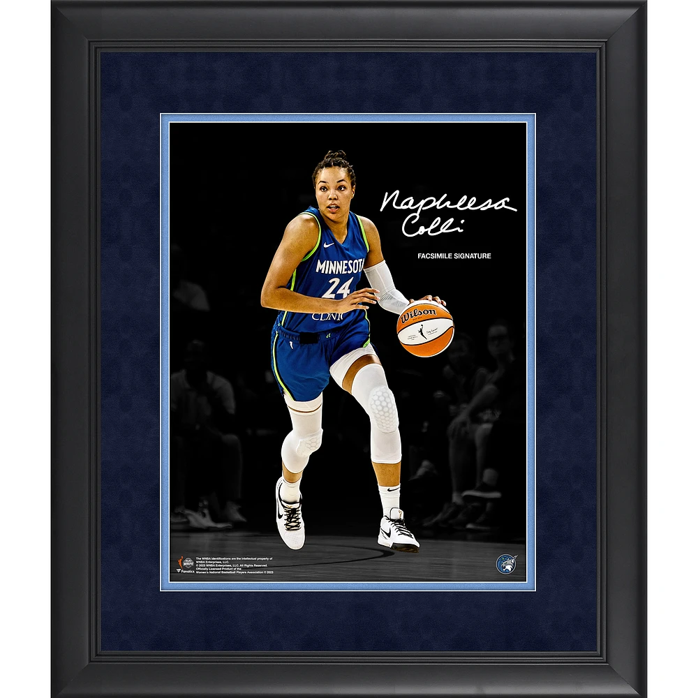 Napheesa Collier Minnesota Lynx Facsimile Signature Framed 11" x 14" Spotlight Photograph