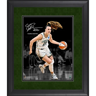Sabrina Ionescu New York Liberty Facsimile Signature Framed 11" x 14" Spotlight Photograph