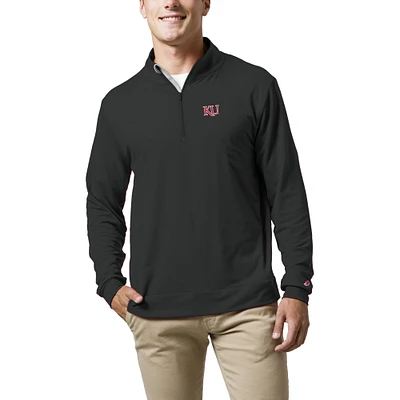 Men's League Collegiate Wear  Black Kansas Jayhawks  All Day Quarter-Zip Pullover Top