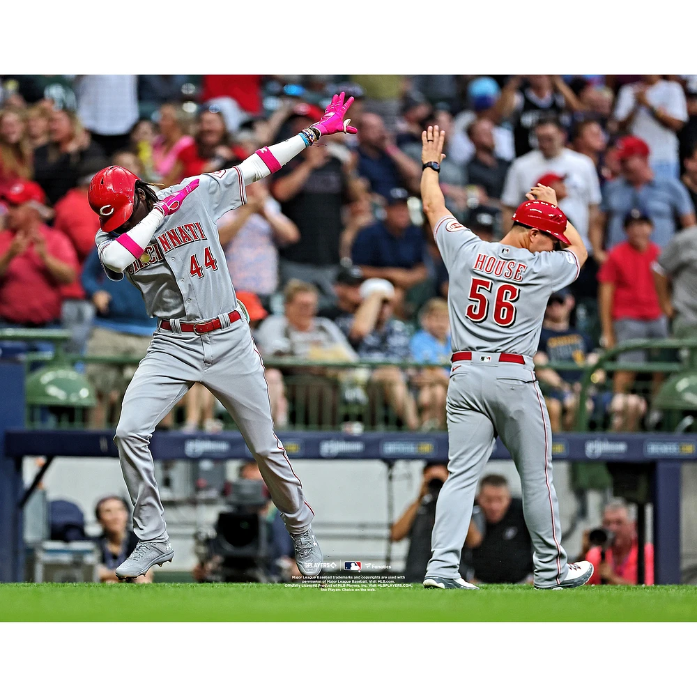 Elly De La Cruz Cincinnati Reds Unsigned Home Run Celebration Photograph