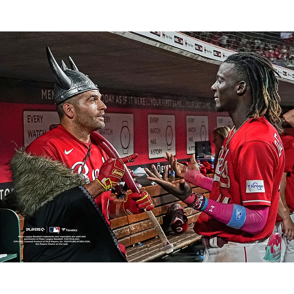 Elly De La Cruz Cincinnati Reds Unsigned Joey Votto Photograph