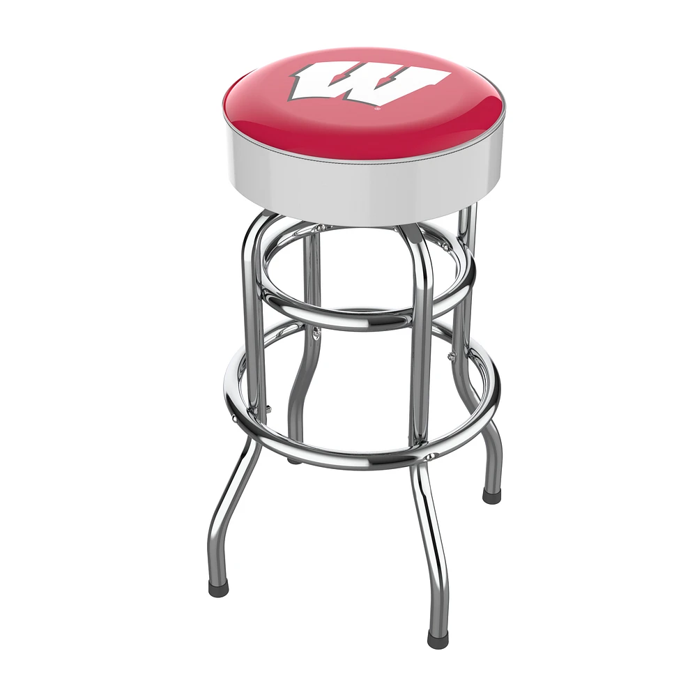 Imperial Wisconsin Badgers Team Chrome Bar Stool