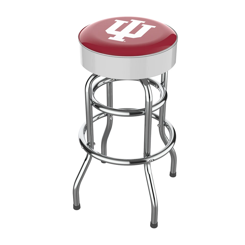 Imperial Indiana Hoosiers Team Chrome Bar Stool