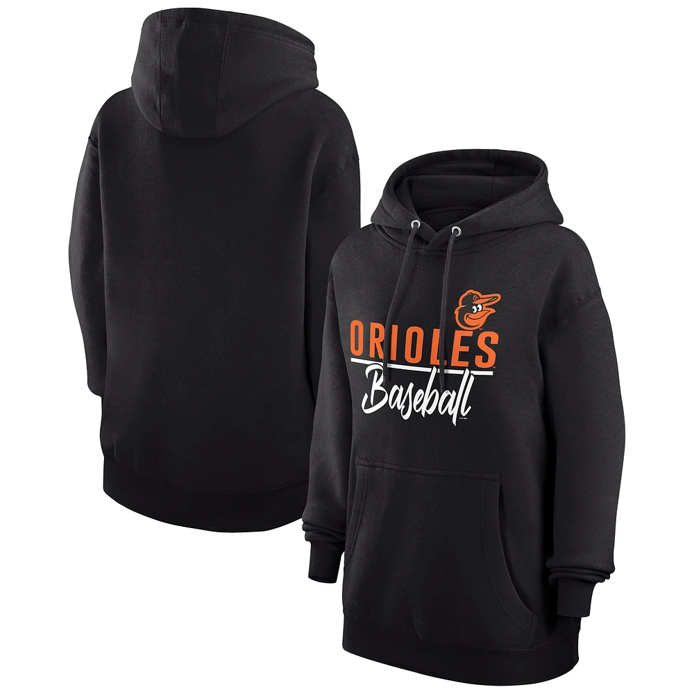 Women's G-III 4Her by Carl Banks Baltimore Orioles Team Fleece Pullover Hoodie