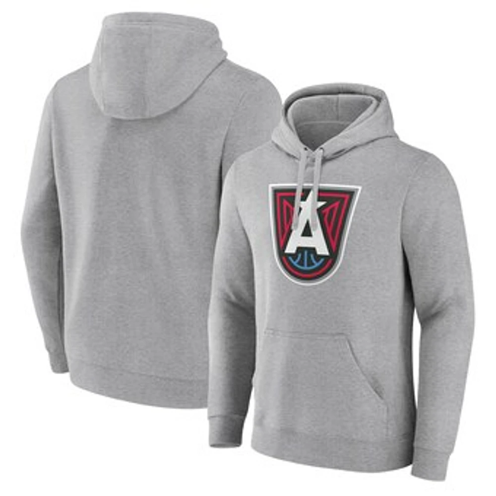 Men's Gray Atlanta Dream Primary Logo Pullover Hoodie