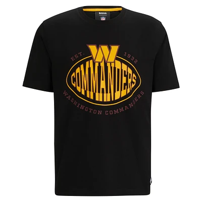 Men's BOSS X NFL Black Washington Commanders Trap T-Shirt