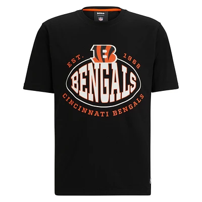 Men's BOSS X NFL Black Cincinnati Bengals Trap T-Shirt