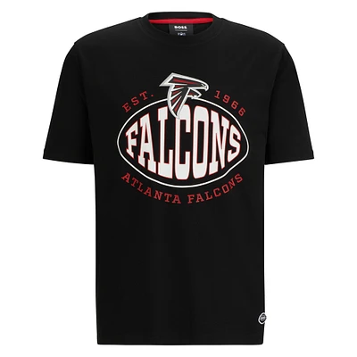 Men's BOSS X NFL Black Atlanta Falcons Trap T-Shirt